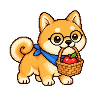 買い物かごをくわえておつかいするコツ太